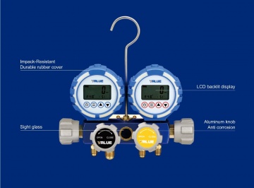 Kit baterie manometru digital Value VDG-4-S1